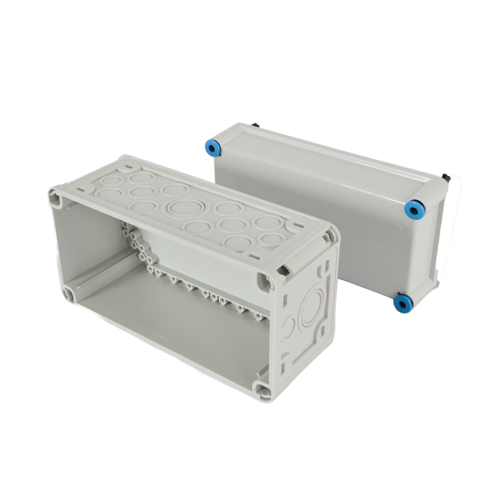Waterproof and dustproof PC distribution box for electrical enclosure protection and industrial installation projects